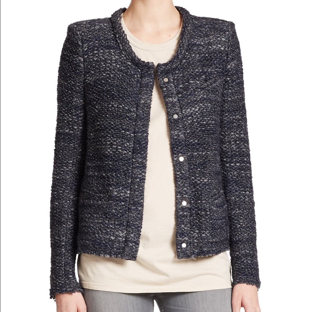 IRO Carene Wool Blend Jacket in Black 34